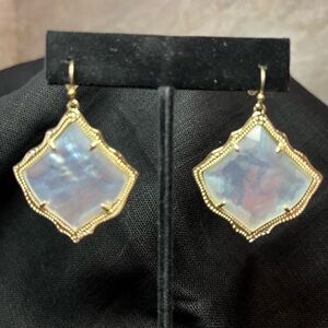 Kendra Scott Gold and Iridescent Geometric Earrings